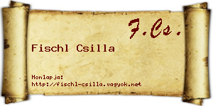 Fischl Csilla névjegykártya